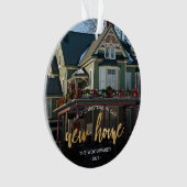 Photo First Christmas New Home Gold Script (devant)