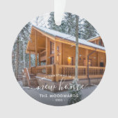 Photo First Christmas Nouveau Home White Script (devant)