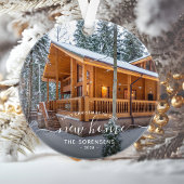 Photo First Christmas Nouveau Home White Script