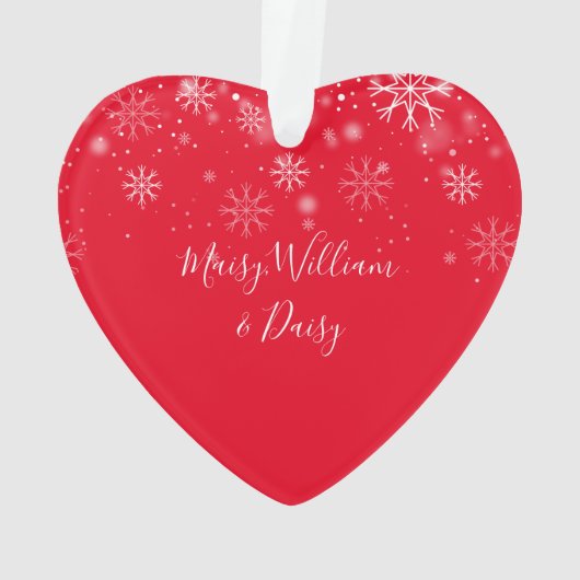 Photo First Christmas Snowflakes (dos)