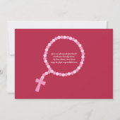 PHOTO First Holy Communion Invitations Girl BRUNET (Dos)