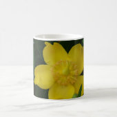 Photo Fleur Jaune Classique Mug Blanc (Centre)