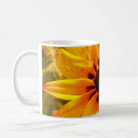 Photo Fleur Jaune Mug Classique (Gauche)