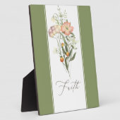 Photo Fleur Sauvage Foi  Plaque (Côté)