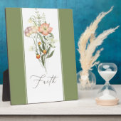 Photo Fleur Sauvage Foi  Plaque (Côté)