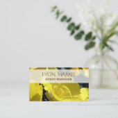 Photo Fleurs Jaunes, Carte d'affaires d'été (Debout devant)