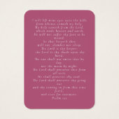 Photo Floral Funeral Memorial Prayer Card (Dos)