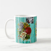 Photo Floral Green Mug (Gauche)