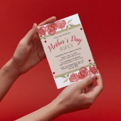 Photo Floral Modern Mothers Day Brunch Invitations