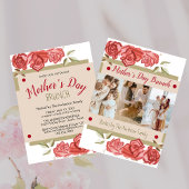 Photo Floral Modern Mothers Day Brunch Invitations