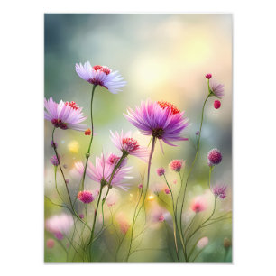 Photo florale avec de jolies fleurs sauvages