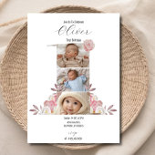 Photo florale minime Invitation d'anniversaire