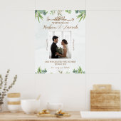 Photo florale moderne Poster musulman Mariage isla (Cuisine)