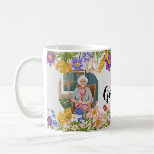 Photo florale personnalisée Collage cadeau Mug