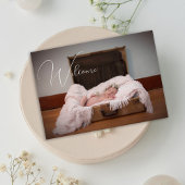 Photo Florale Rose Et Vert Faire-part Bébé