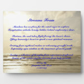 Photo Flux De La Plaque De Poésie (Devant)