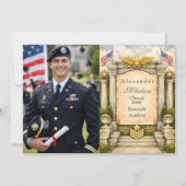 Photo Formal Military Graduation Celebration Aankondiging (Voorkant)