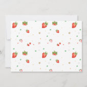 Photo Fraise anniversaire invitation 1er anniversa (Dos)