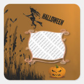 Photo Frame, Sorcière, Sticker Jack o' Lantern (Devant)