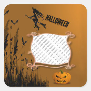 Photo Frame, Sorcière, Sticker Jack o' Lantern