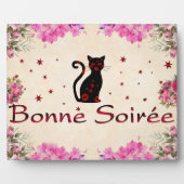 Photo Français : Plaque Bonne Soiree (Devant)
