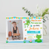 Photo Frog invitation d'anniversaire Reptile invit (Debout devant)
