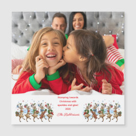 Photo Fun Marching Stomping Christmas Reindeers 