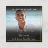 Photo Funérailles - Cartes de poésie (Devant)