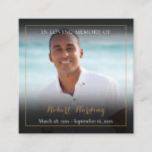 Photo Funérailles - Cartes de poésie (Devant)