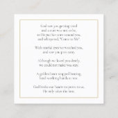 Photo Funérailles - Cartes de poésie (Dos)