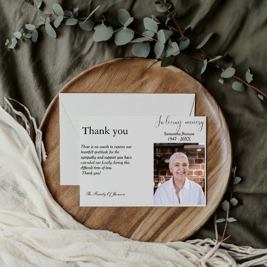 Photo Funérailles célébration de la vie carte de r