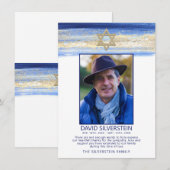 PHOTO funéraire de l'Étoile juive Sympathy Merci (Devant / Derrière)