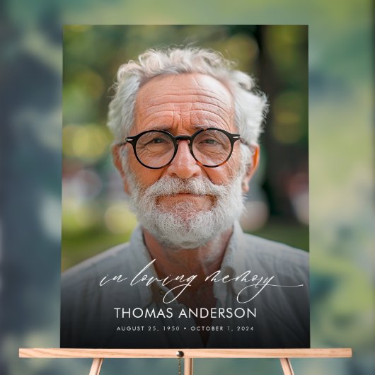 Photo Funéraire Moderne En Mémoire Amoureuse (Neutre)