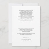 Photo Funeral Calligraphy Script Merci Cartes (Dos)