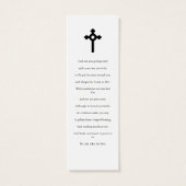 Photo Funeral Memorial Poem Signet Card (Dos)