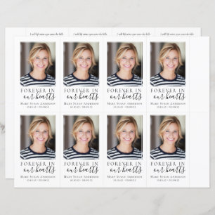 Photo Funeral Prayer Card 4.25x2.5 pouces MODÈLE