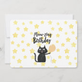 Photo Funny Chat noir Carte de remerciements d'ann (Dos)