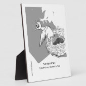 Photo Funny Donne-moi du Courage Plaque (Côté)