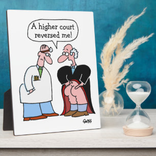 Photo Funny Lawyers Law Office Cartoon Desk Plaque