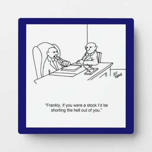Photo Funny Stockmarket Plaque (Devant)