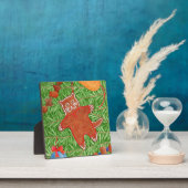 Photo GINGERPREAD KITTY Plaque 5,5 po x 5,5 po + Easel (Insitu)