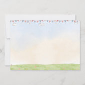 Photo Giraffe invitation anniversaire Safari jungl (Dos)