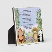 Photo Godgirl Poem Plaque - Cudtly Toys design (Recto)