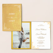 Photo Gold Foil Faire-part de mariage (Affichage)