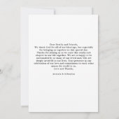 Photo Gold Lettres Mariage Merci (Dos)