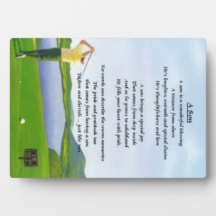 Photo Golf Design - Son poem Plaque