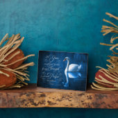 Photo Grace Bible Verse Mute Swan Easel Plaque (Côté)