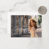 Photo Grad 2024 Faire-part de graduation (Devant/Arrière en situation)