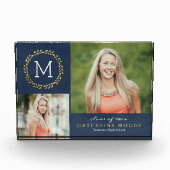 Photo Grad Initial ÉDITABLE COULEUR Graduation Bloc phot (Devant)