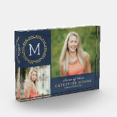 Photo Grad Initial ÉDITABLE COULEUR Graduation Bloc phot (Gauche)